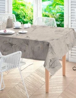 Blancheporte Nappe Coton Imprimé Feuilles De Palmiers