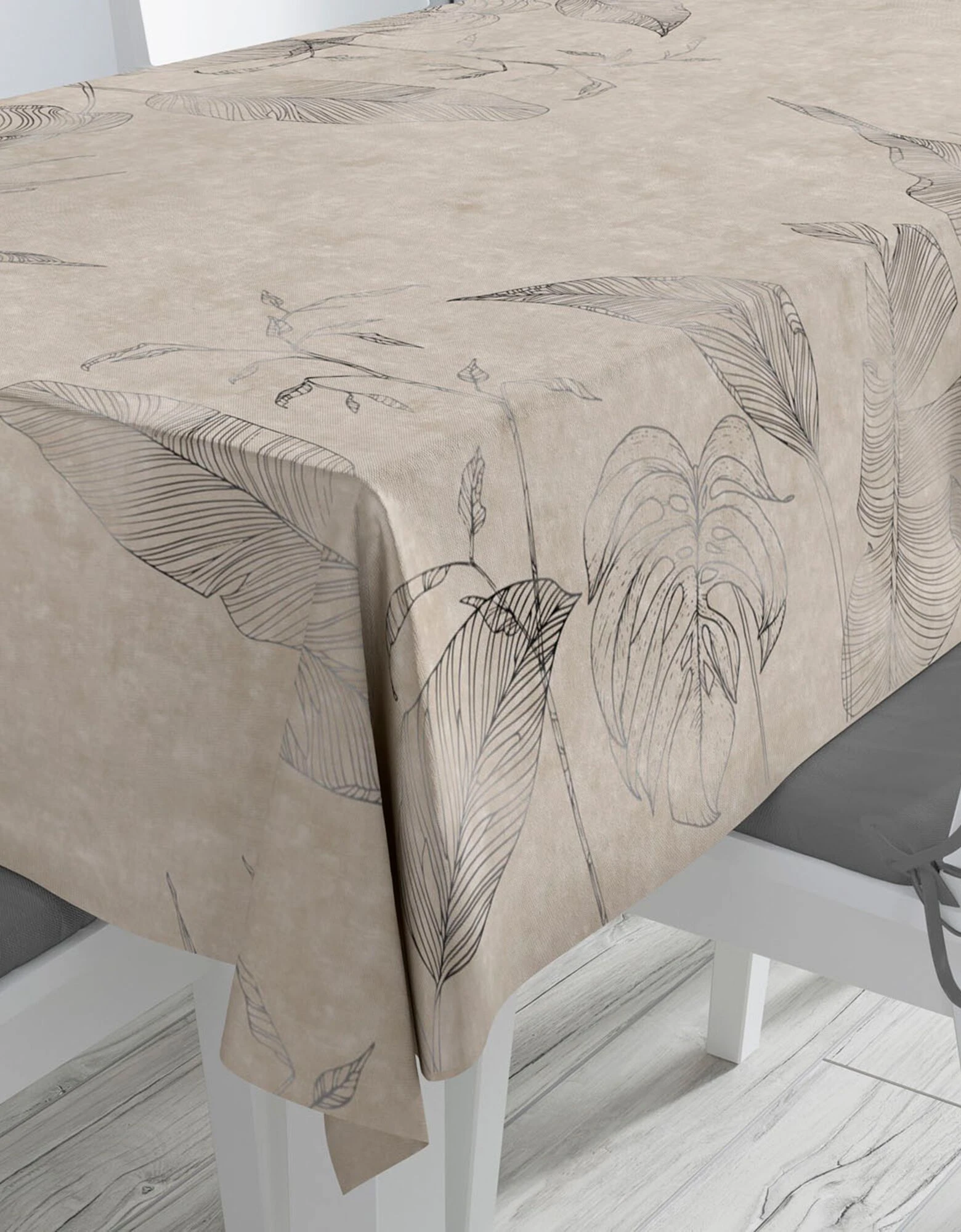 Blancheporte Nappe Coton Imprimé Feuilles De Palmiers – Image 2