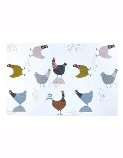 Blancheporte Set De Table Imprimé Poules - Lot De 4
