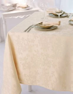 Nappe Damassée Feuillages Colombine®