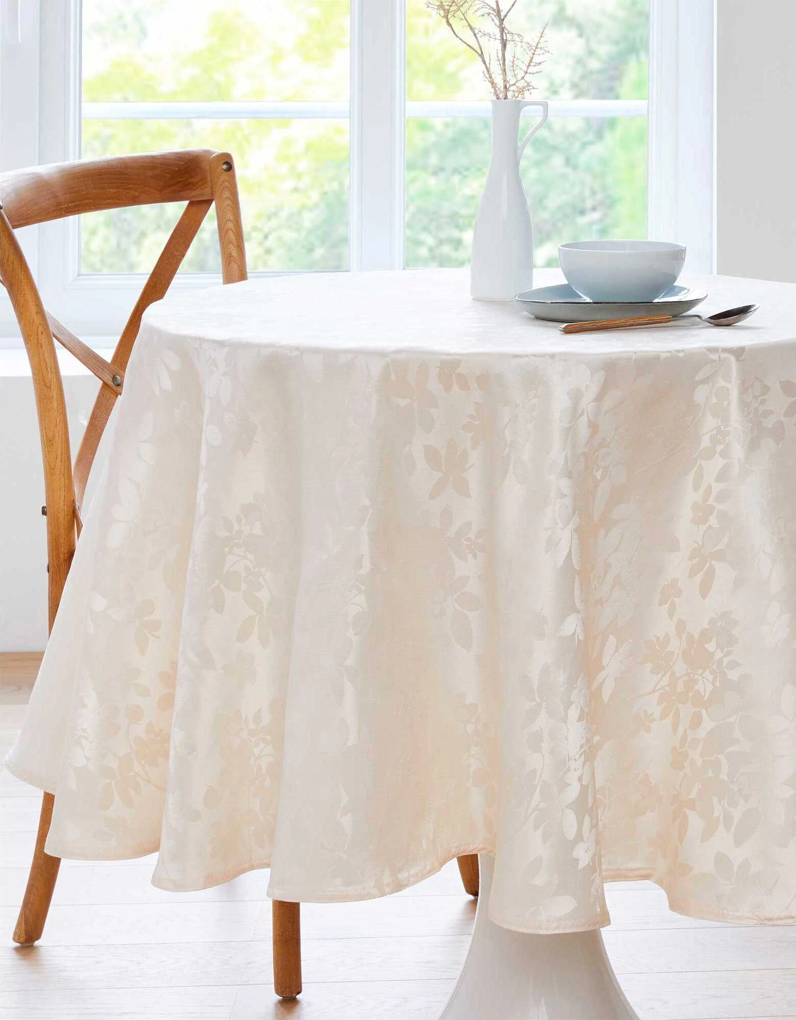 Nappe Damassée Feuillages Colombine® – Image 2