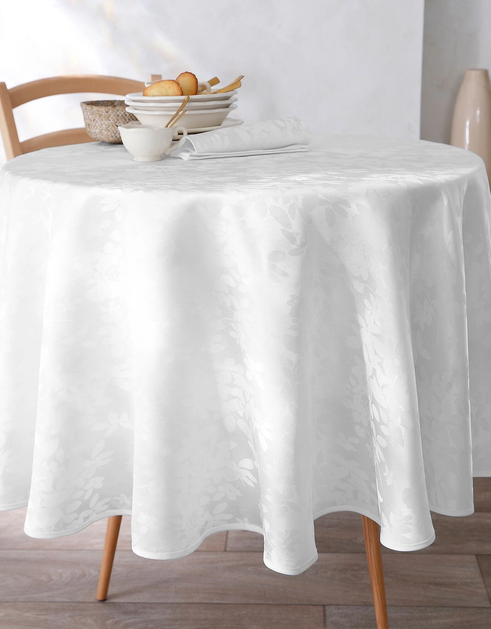Nappe Damassée Feuillages Colombine® – Image 2