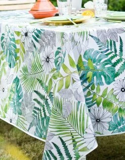 Blancheporte Nappe Toile Cirée Imprimé Tropical