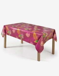 Blancheporte Nappe Toile Cirée Imprimé Tropical Perroquet