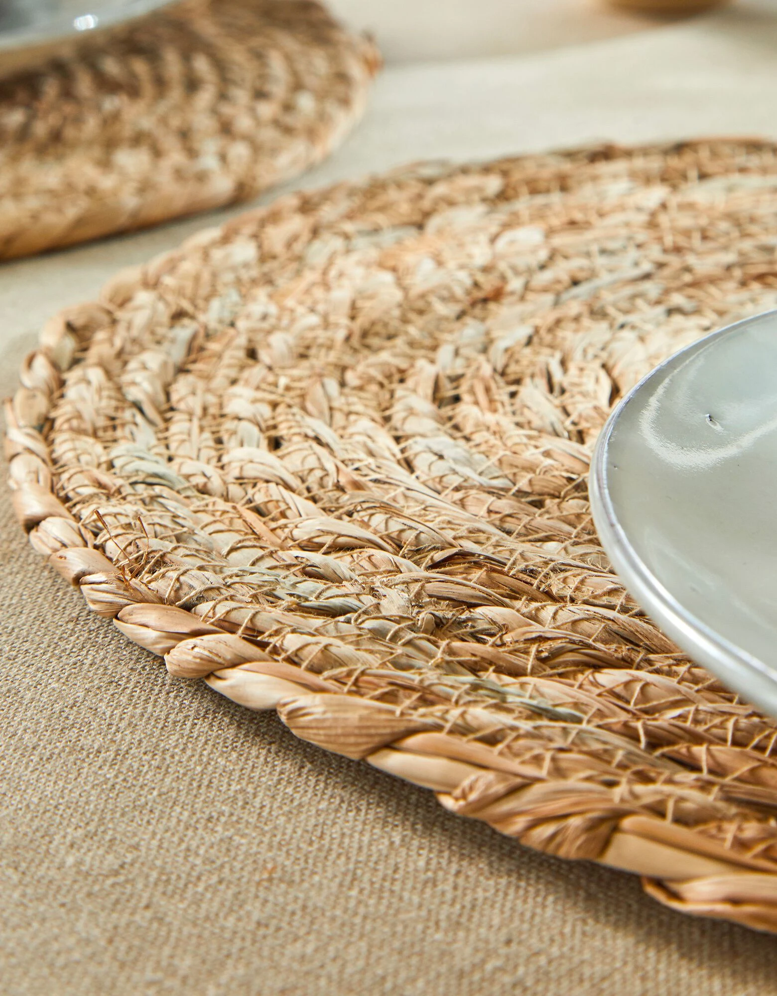 Blancheporte Set De Table Ovale Jute Naturel - Lot De 2 – Image 2