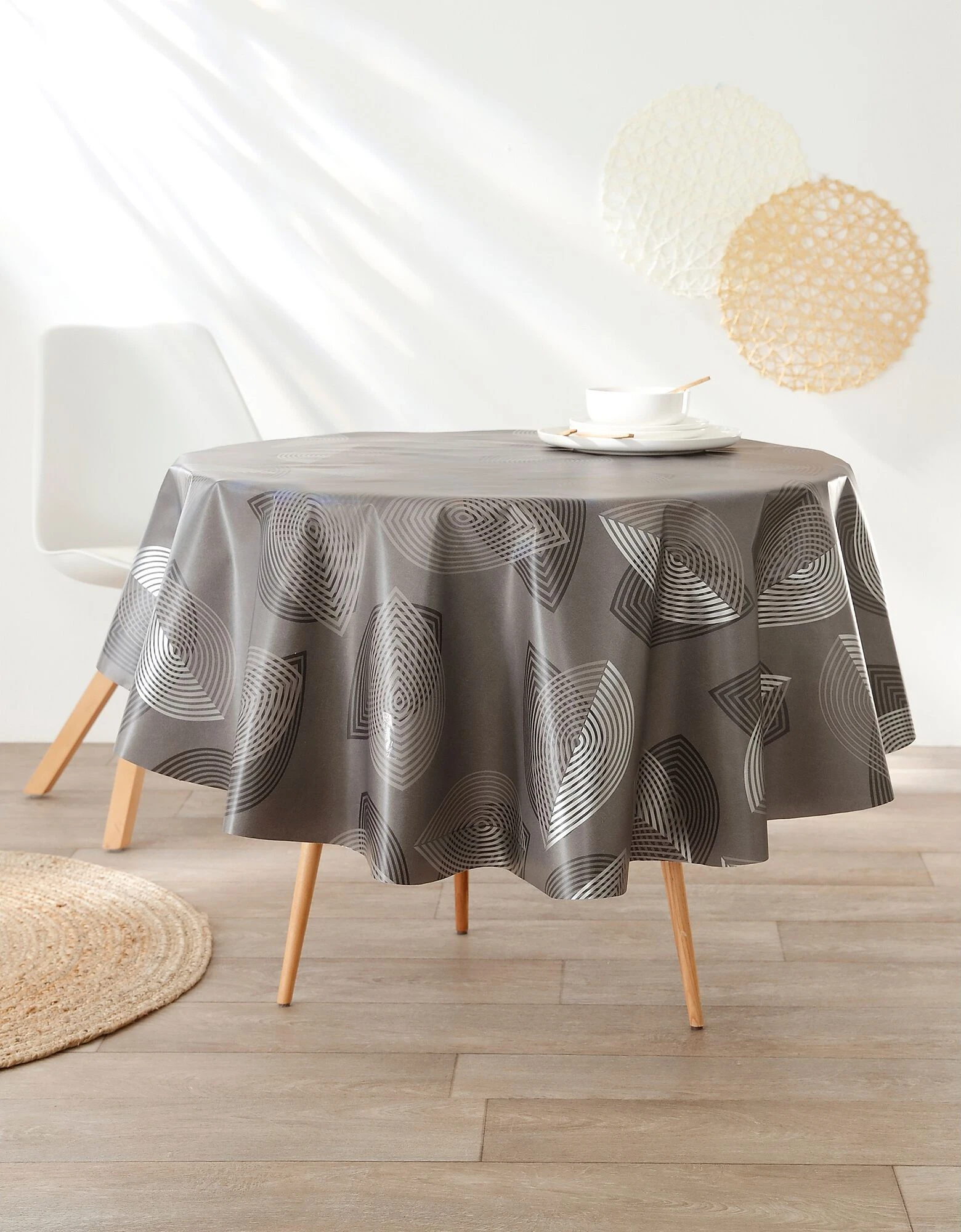 Blancheporte Nappe Toile Cirée Motifs Feuilles – Image 2