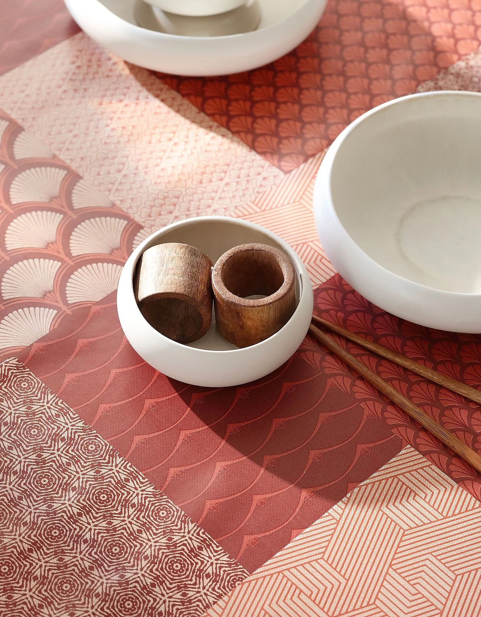 Blancheporte Nappe Toile Cirée Patchwork Japonisant – Image 4