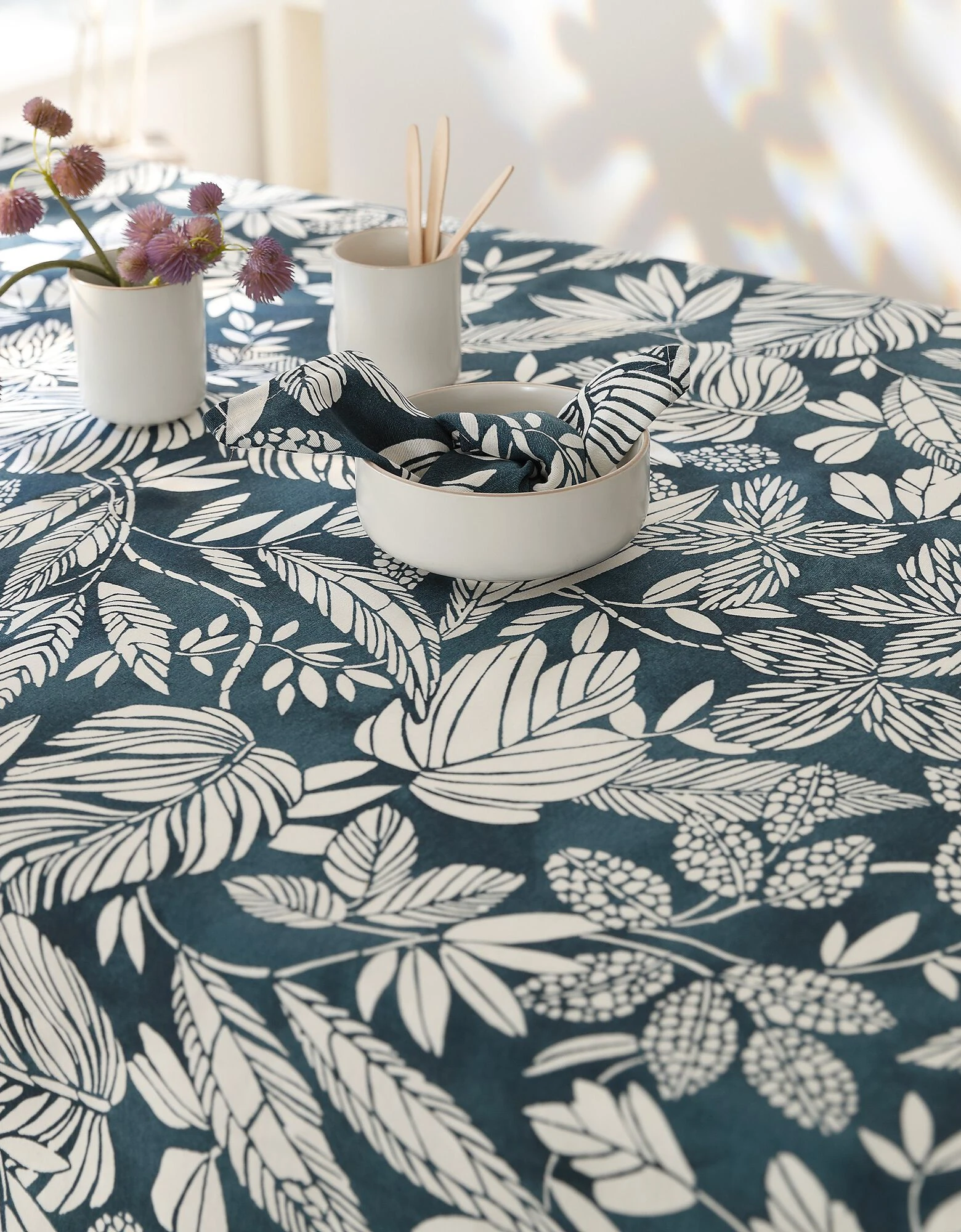 Blancheporte Nappe Anti-taches Imprimé Végétal – Image 5