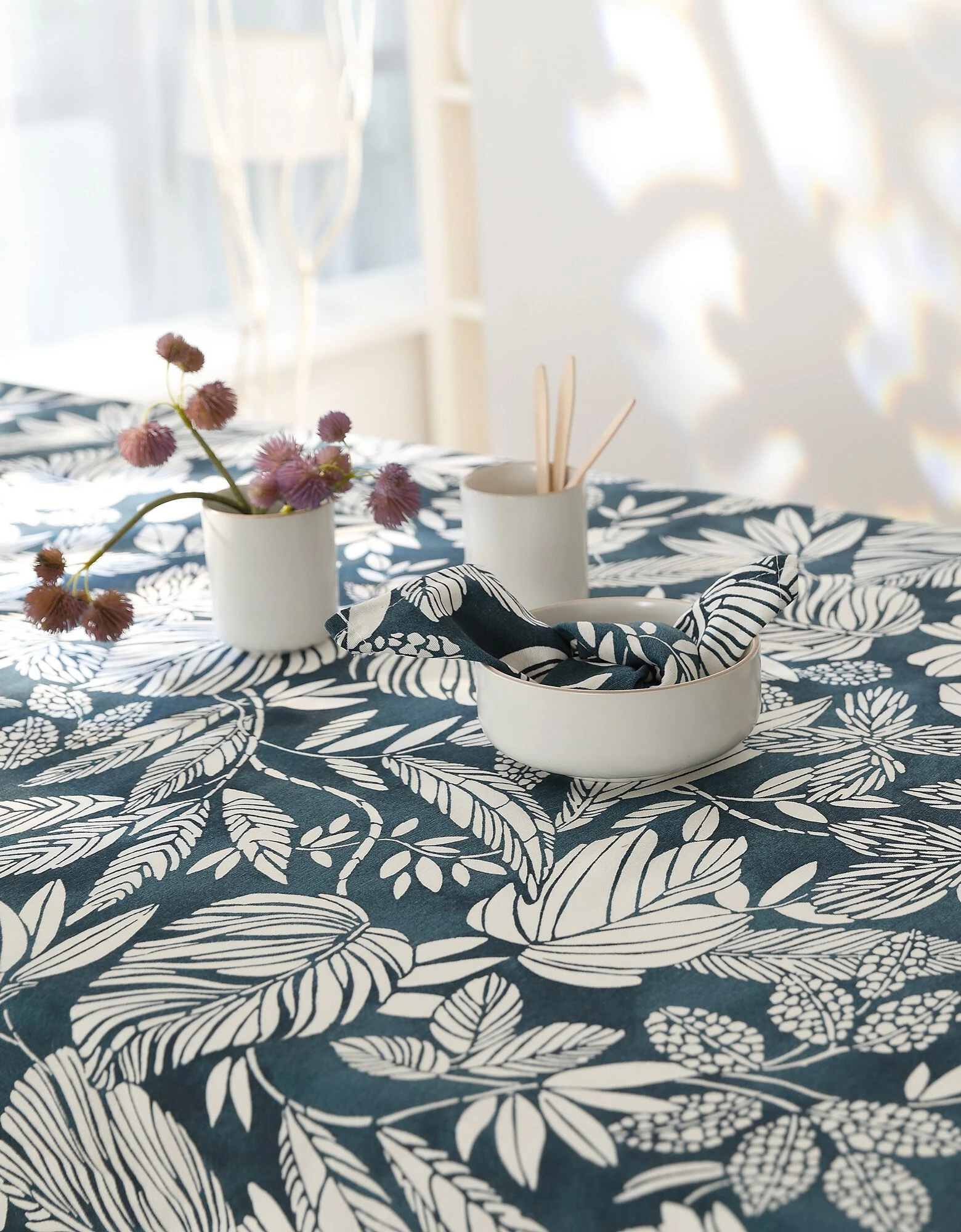 Blancheporte Nappe Anti-taches Imprimé Végétal – Image 6