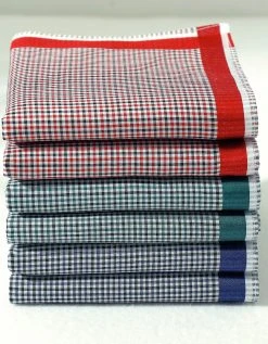 Blancheporte Mouchoirs à Carreaux Lot De 6 Ou Lot De 12