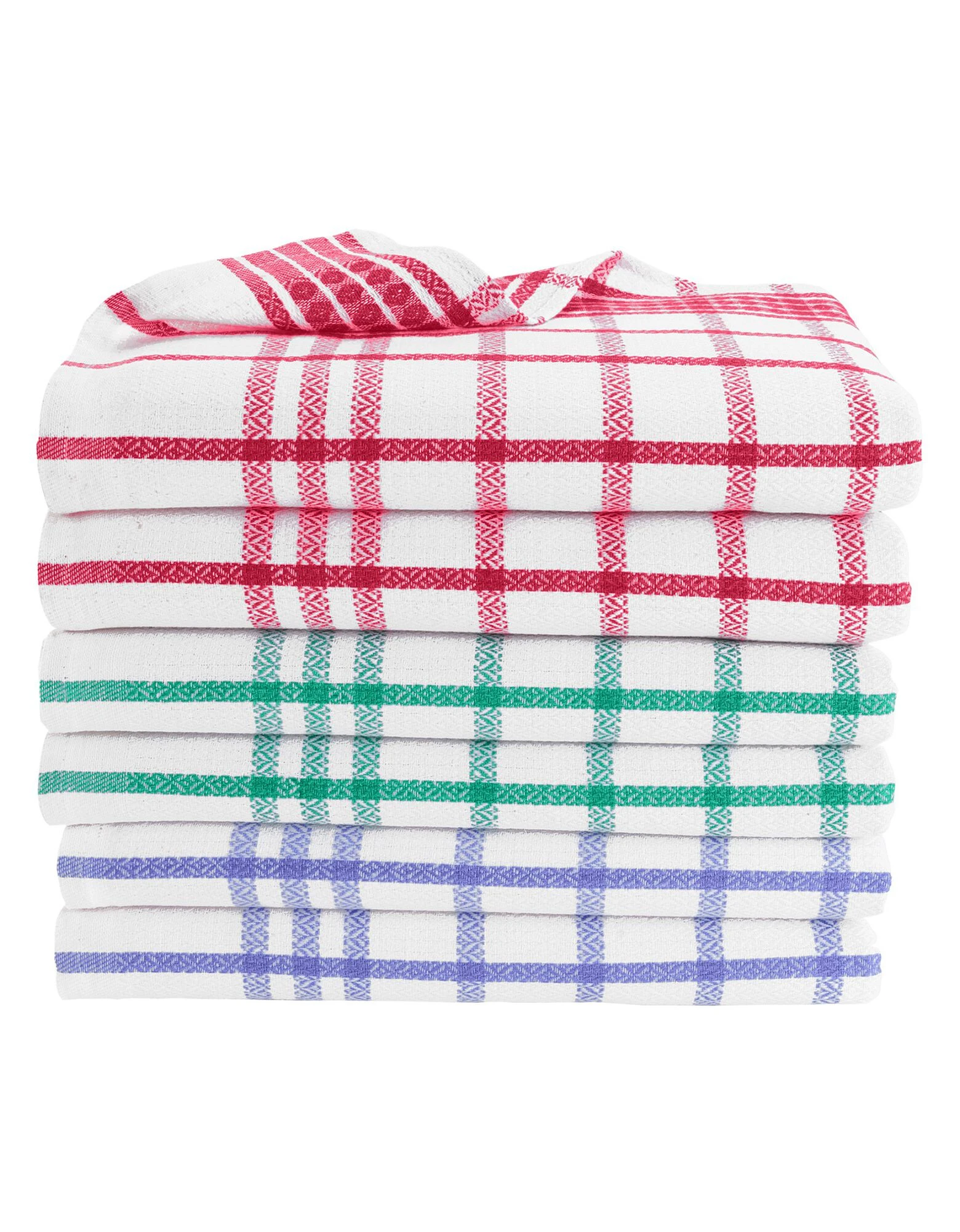 Blancheporte Torchons Métis Carreaux - Lot De 6 Ou 12