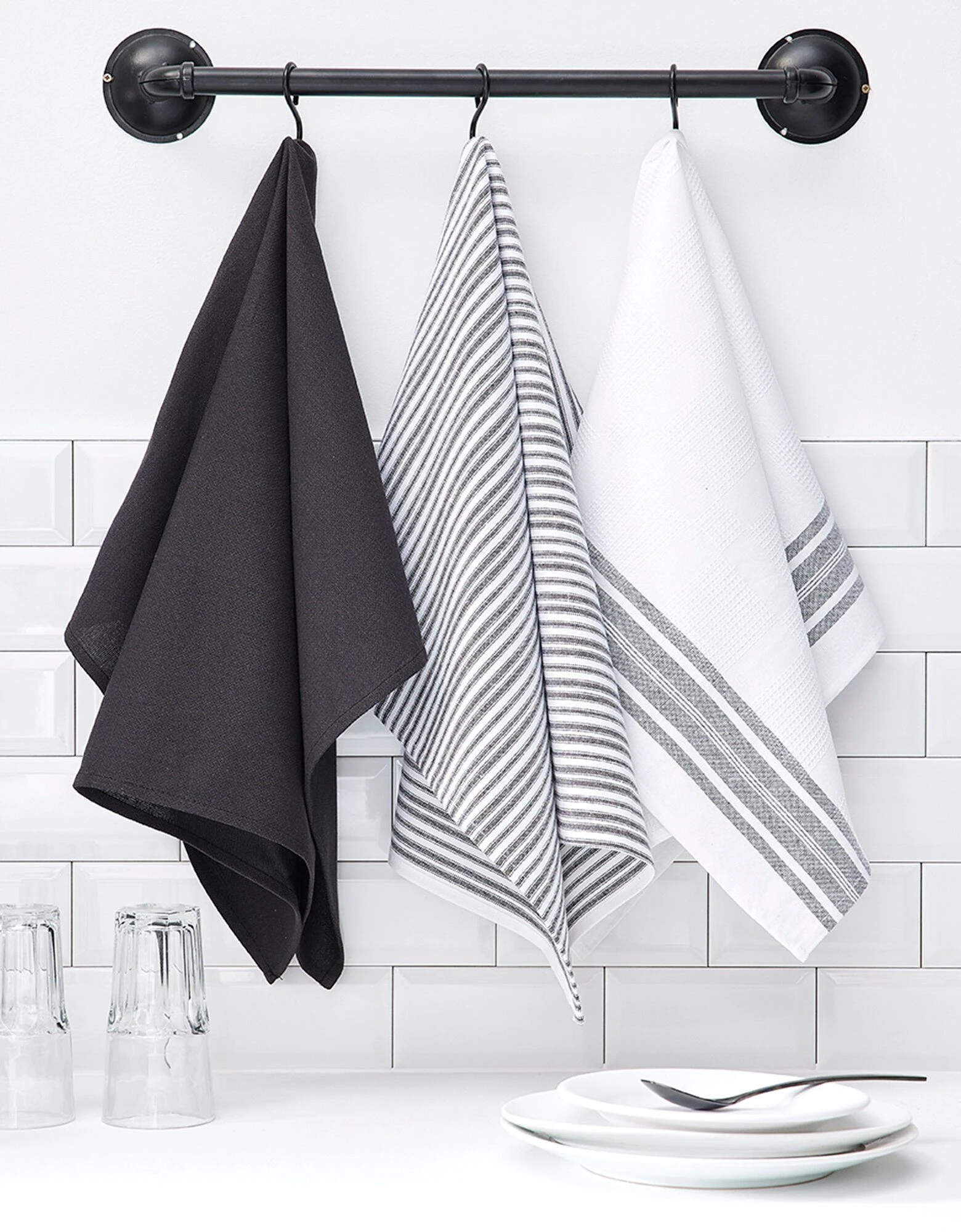 Blancheporte Torchons De Cuisine Assortis - Lot De 3