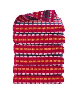 Blancheporte Essuie-mains éponge Grande Taille Fond Rouge - Lots