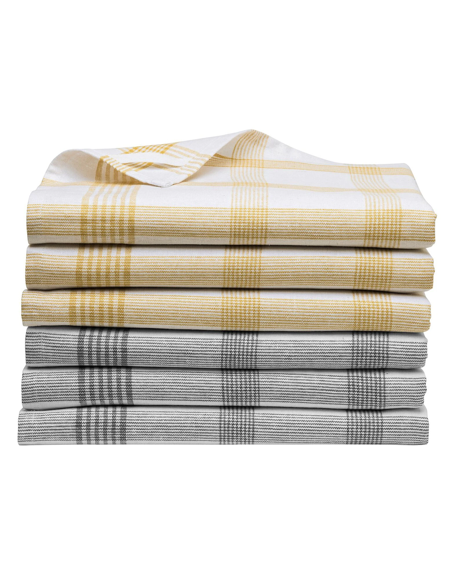 Blancheporte Torchons Carreaux Coton Tissé Teint - Lots