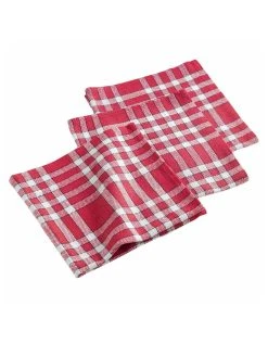 Blancheporte Serviette De Table Carreaux - Lot De 3
