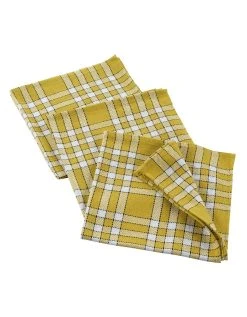 Blancheporte Serviette De Table Carreaux - Lot De 3