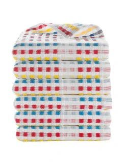 Blancheporte Essuie-mains éponge Fond Clair - Lots