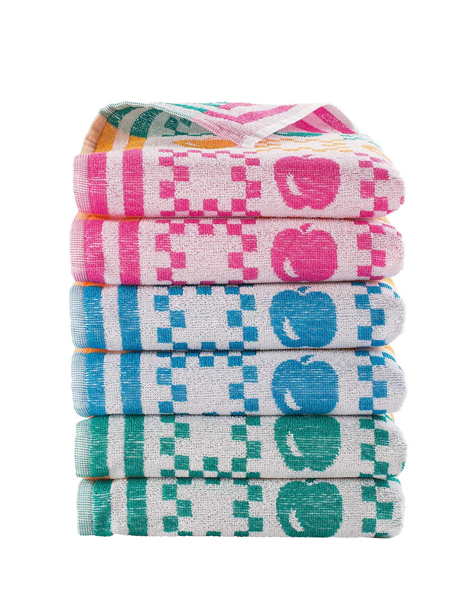 Blancheporte Essuie-mains éponge Petite Taille Pommes Du Verger - Lots