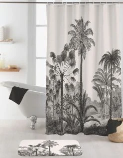 Blancheporte Rideau De Douche Imprimé Cocotiers