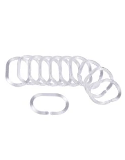 Blancheporte Anneaux De Douche Translucides - Lot De 12
