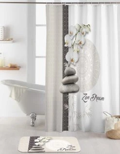 Blancheporte Rideau De Douche Imprimé Orchidée