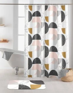 Blancheporte Rideau De Douche Imprimé Géométrique