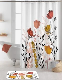 Blancheporte Rideau De Douche Imprimé Fleurs