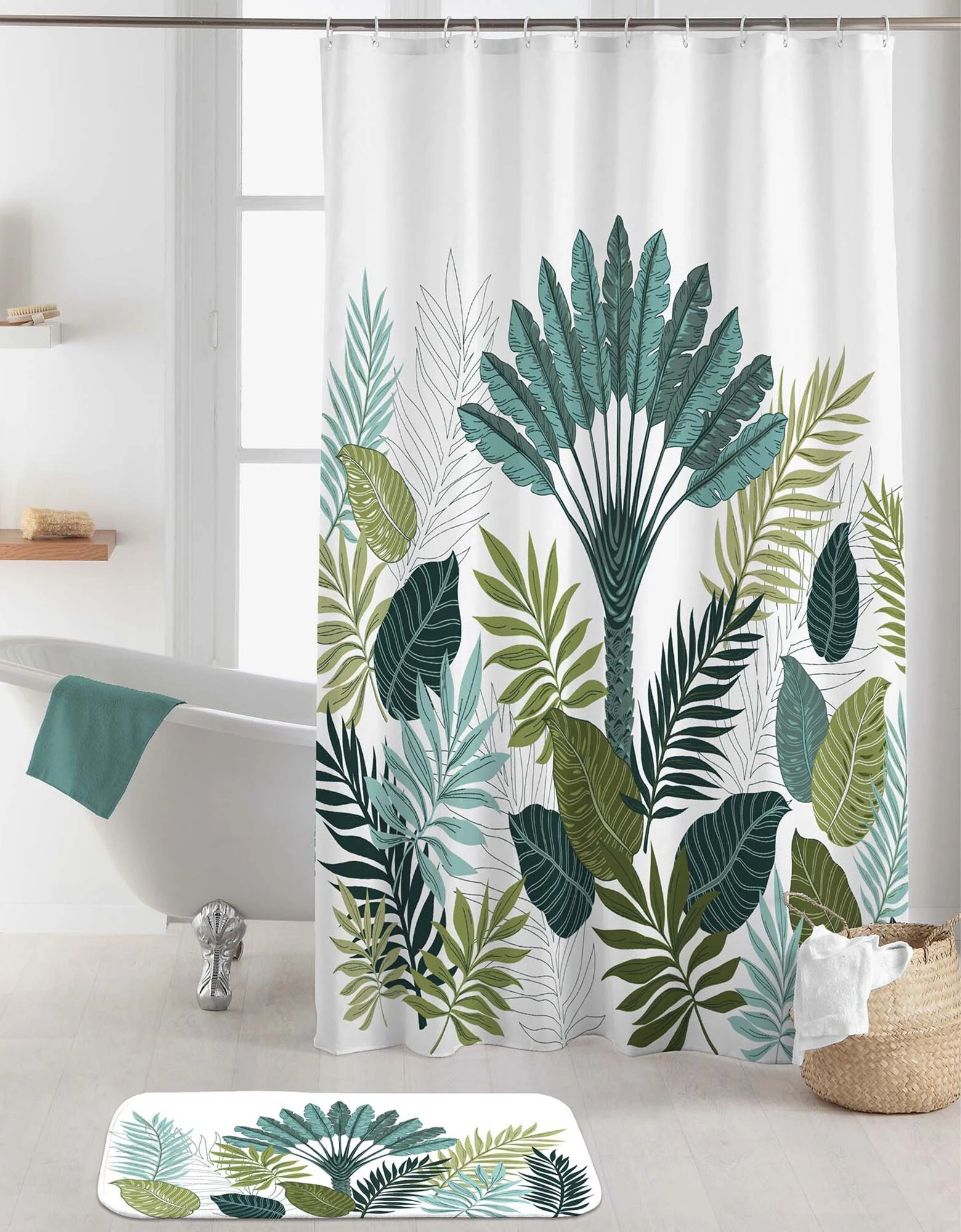 Blancheporte Rideau De Douche Imprimé Tropical 3 Blancheporte Rideau De Douche Imprimé Tropical
