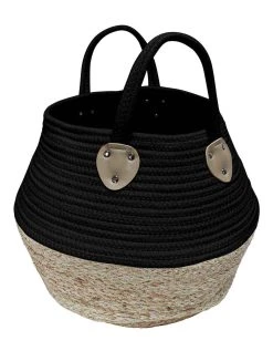Blancheporte Panier De Rangement Déco Osinella Noir