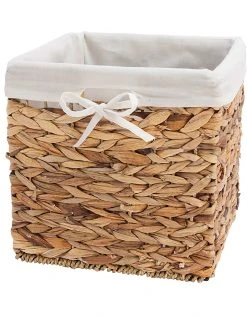 Blancheporte Panier De Rangement Pliable Forme Carré Tressé Jacinthe D'eau