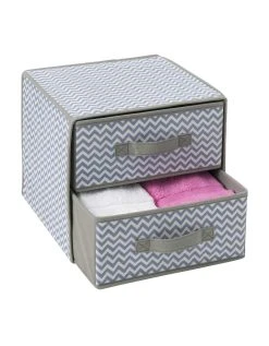 Blancheporte Cube 2 Tiroirs Tissu