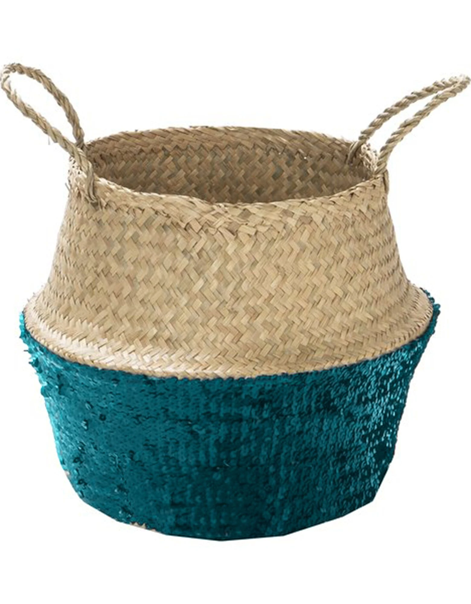 Blancheporte Panier De Rangement En Raphia Et Sequins