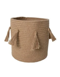 Blancheporte Panier De Rangement En Jute Tressée Naturelle à Pompons