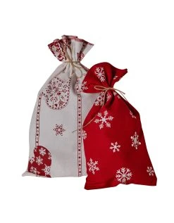 Blancheporte Lot De 2 Pochettes Emballage Cadeau Upcyclées S + M