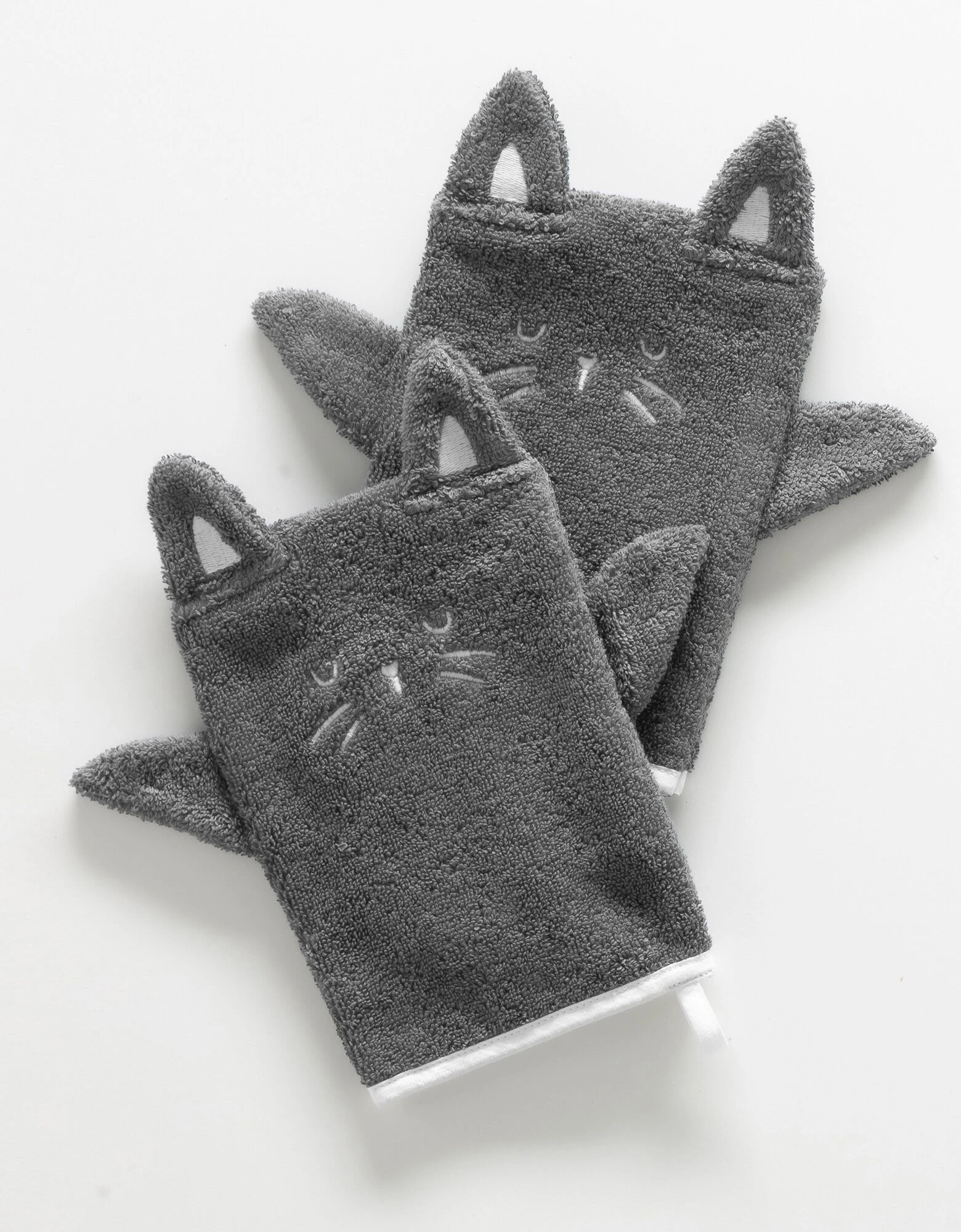 Colombine Des Petits Collection éponge Enfant Brodée Chat Coton - 380 G/m2 – Image 2