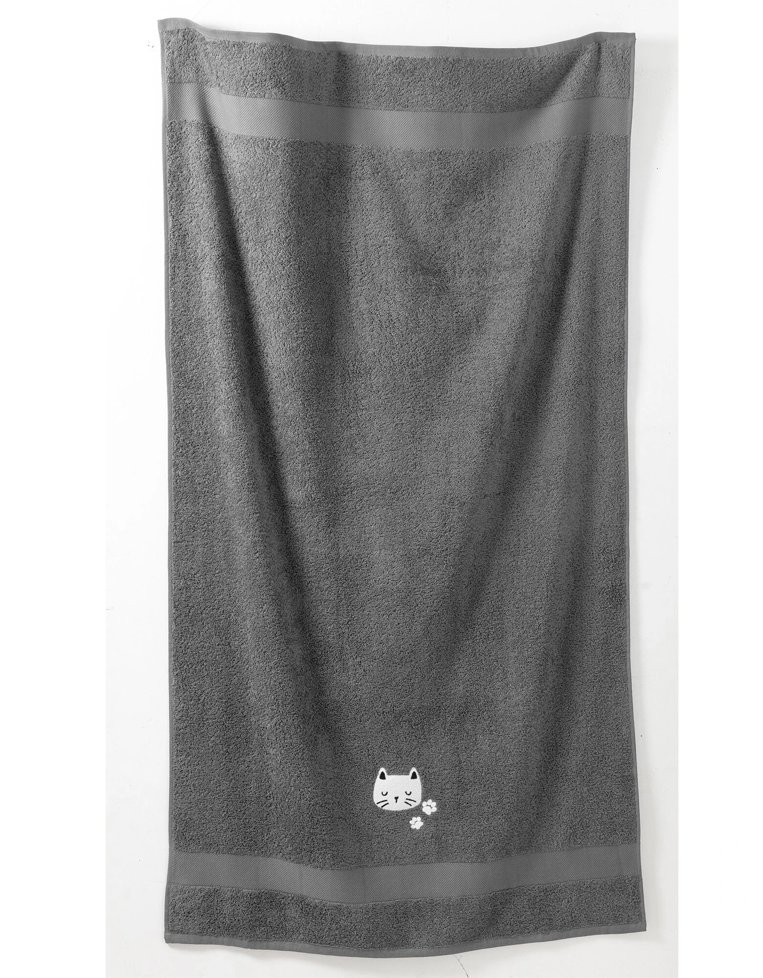Colombine Des Petits Collection éponge Enfant Brodée Chat Coton - 380 G/m2 – Image 3