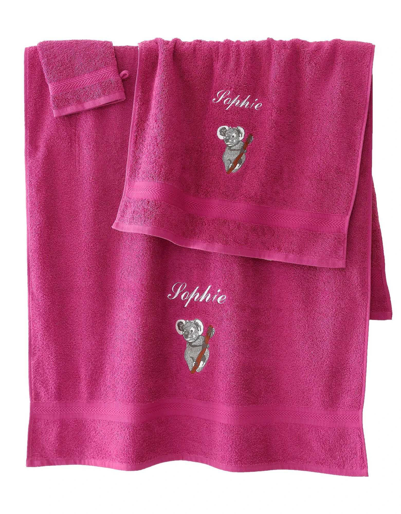 Colombine Éponge Brodée Koala Personnalisé - 420 G/m²