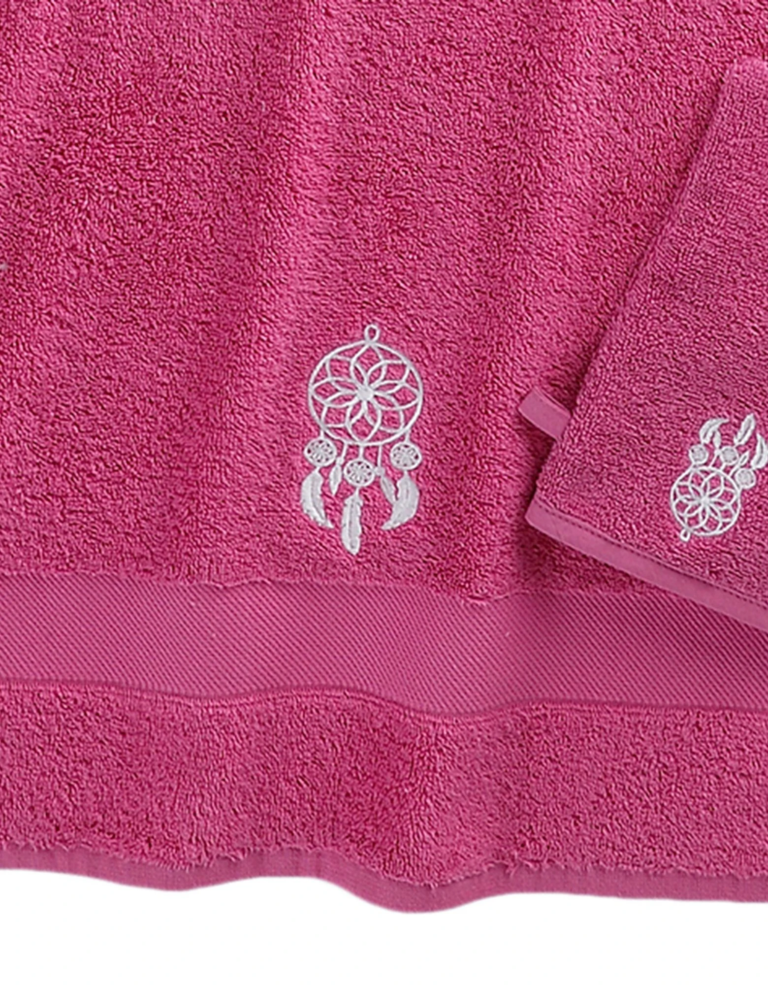 Colombine Éponge Coton Broderie Attrape Rêves - 420g/m² – Image 3