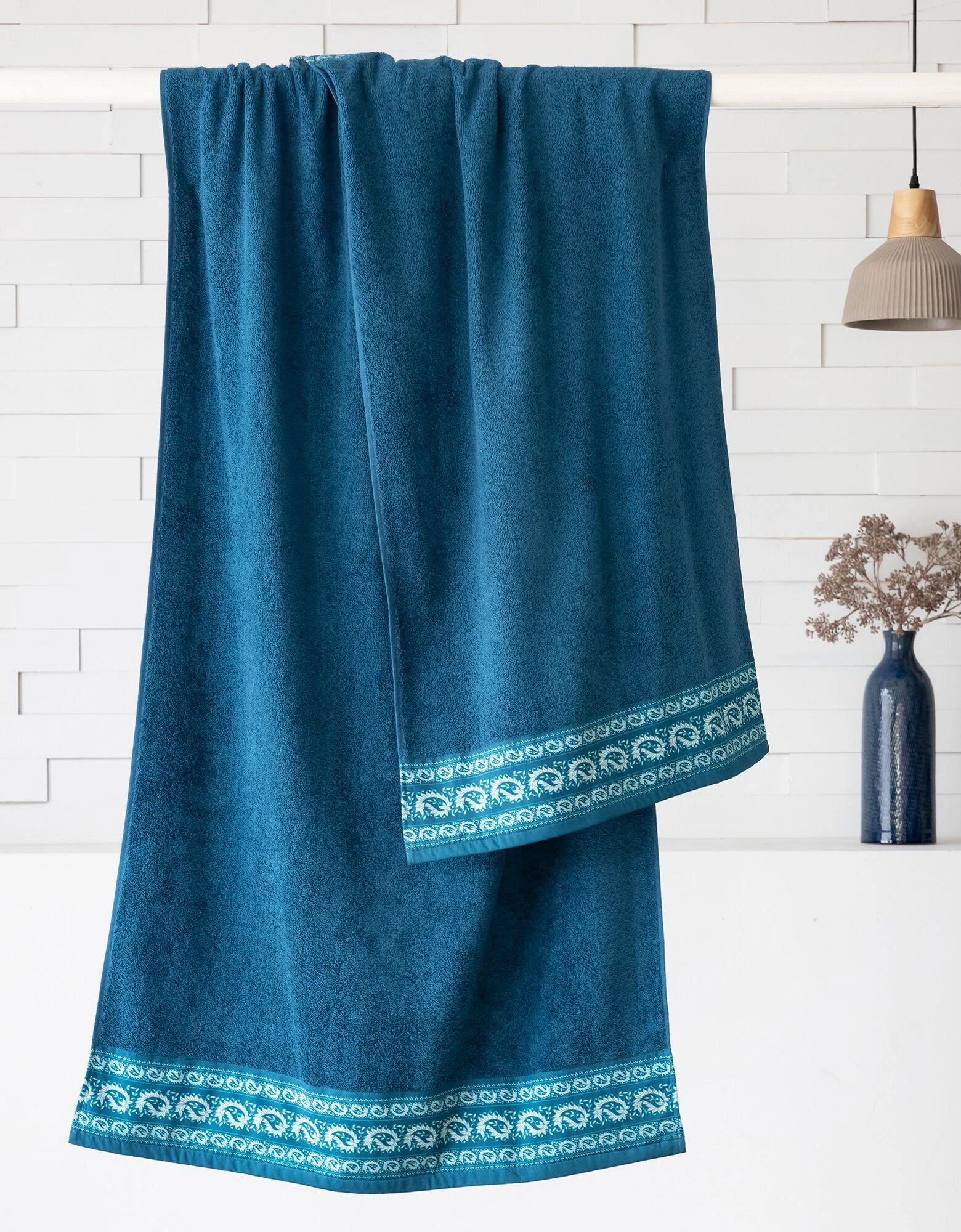 Colombine Éponge Bouclette 420 G/m² Liteau Imprimé Cachemire – Image 2