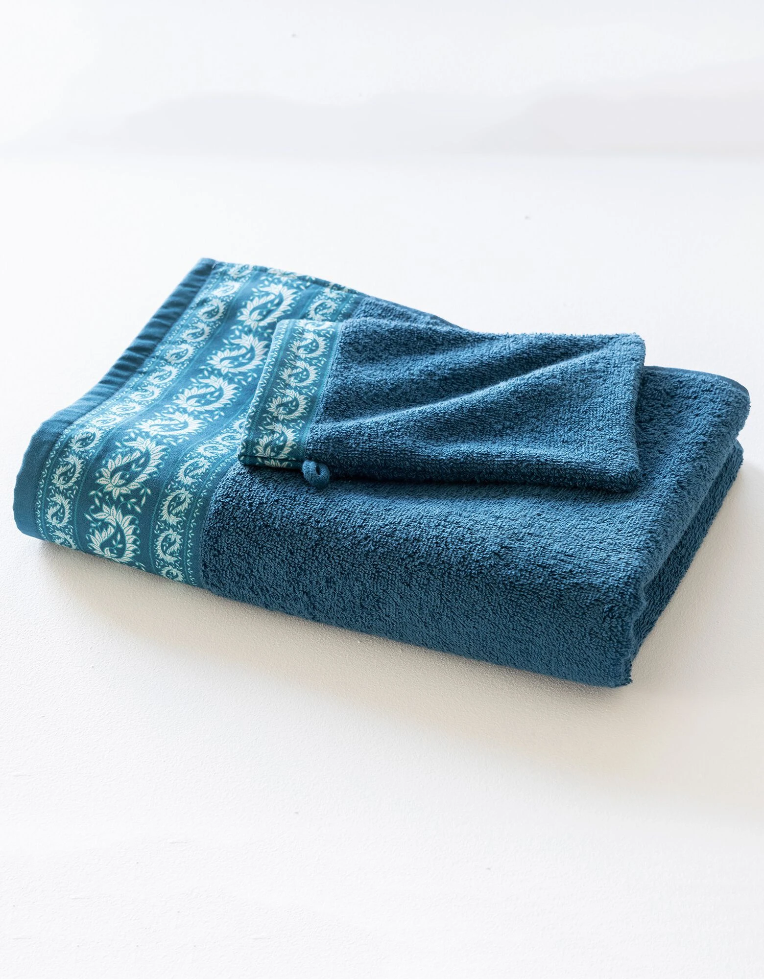 Colombine Éponge Bouclette 420 G/m² Liteau Imprimé Cachemire – Image 3