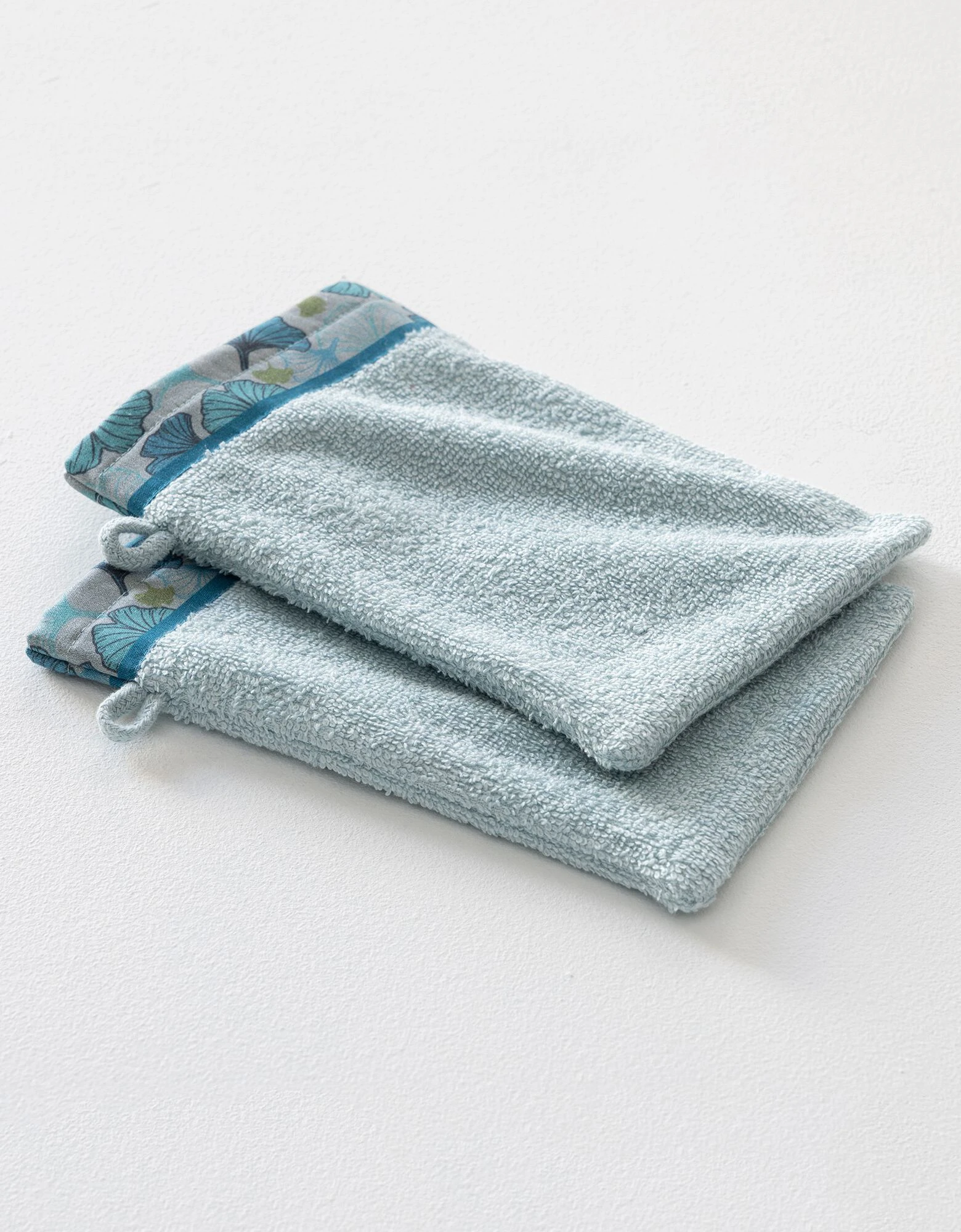 Colombine Éponge Bouclette 420 G/m² Liteau Feuilles Ginkgo – Image 4