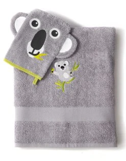 Colombine Des Petits Collection éponge Enfant Brodée Koala - 380g/m2