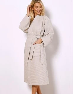 Blancheporte Peignoir De Bain Mixte Adulte Nid D'abeille 230 G/m2