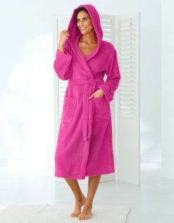 Colombine Peignoir Mixte Adulte Col Capuche éponge Bouclette