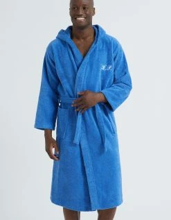 Colombine Peignoir Mixte Adulte Col Capuche éponge Bouclette Personnalisable