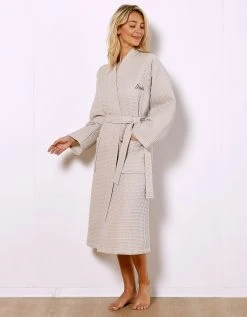 Blancheporte Peignoir De Bain Nid D'abeille 230 G/m2 Personnalisable