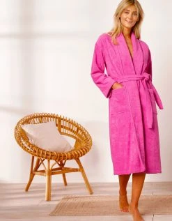 Colombine Peignoir Mixte Adulte Col Châle éponge Bouclette