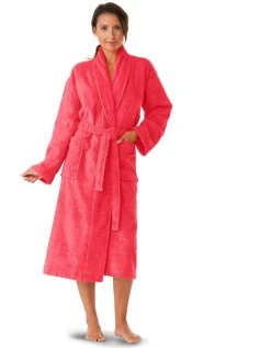 Colombine Peignoir Mixte Adulte Col Châle éponge Bouclette