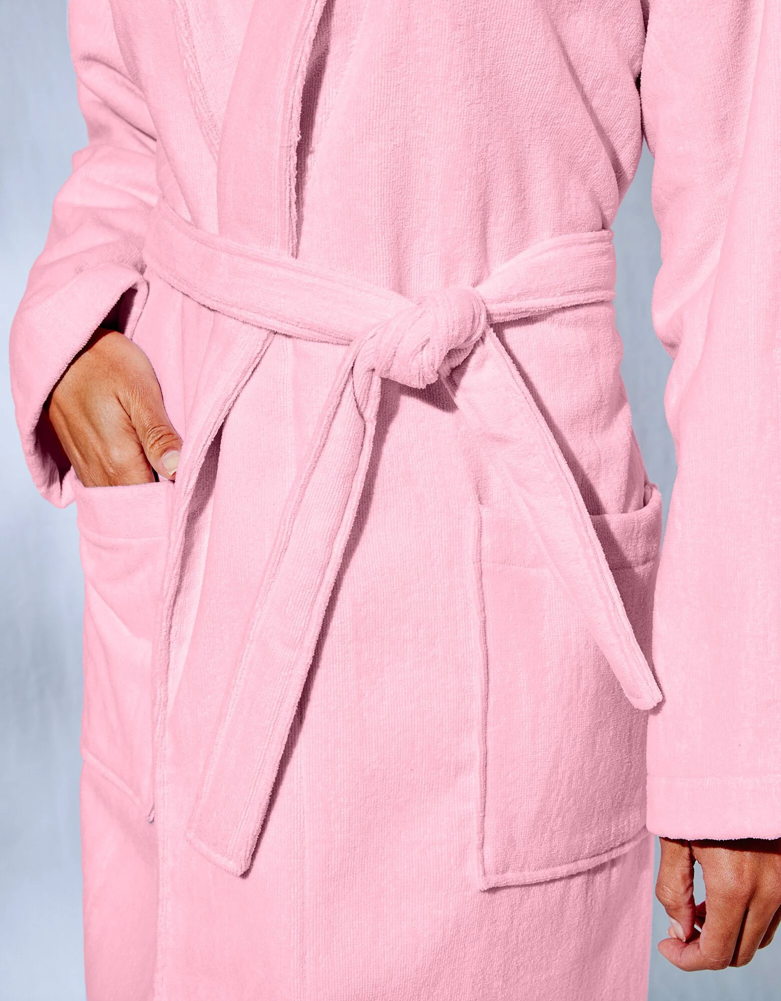 Colombine Peignoir Mixte Adulte éponge Velours Col Châle – Image 5