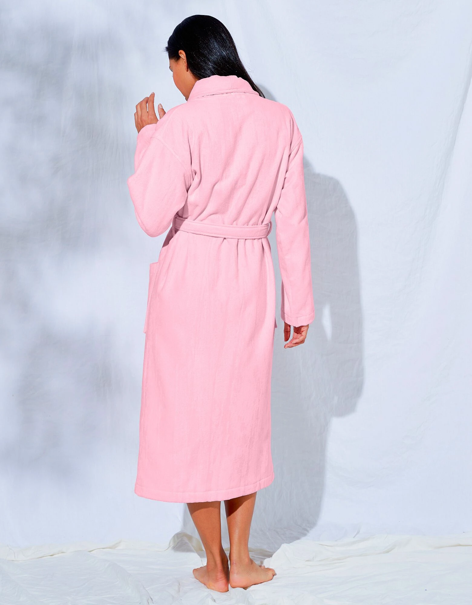 Colombine Peignoir Mixte Adulte éponge Velours Col Châle – Image 6